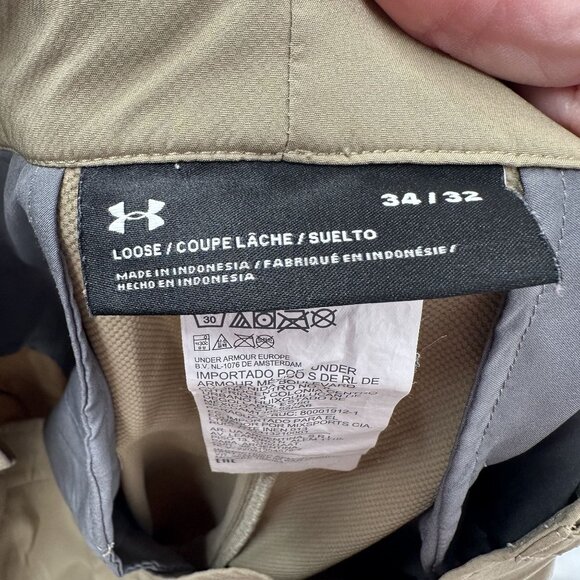 Under Armour Men's Tan Pants Loose Size 34/32 - Picture 4 of 5